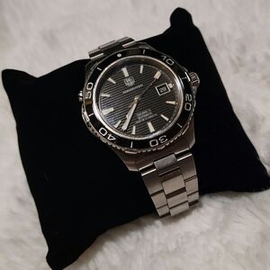 Tag Heuer Silver and Black Watch